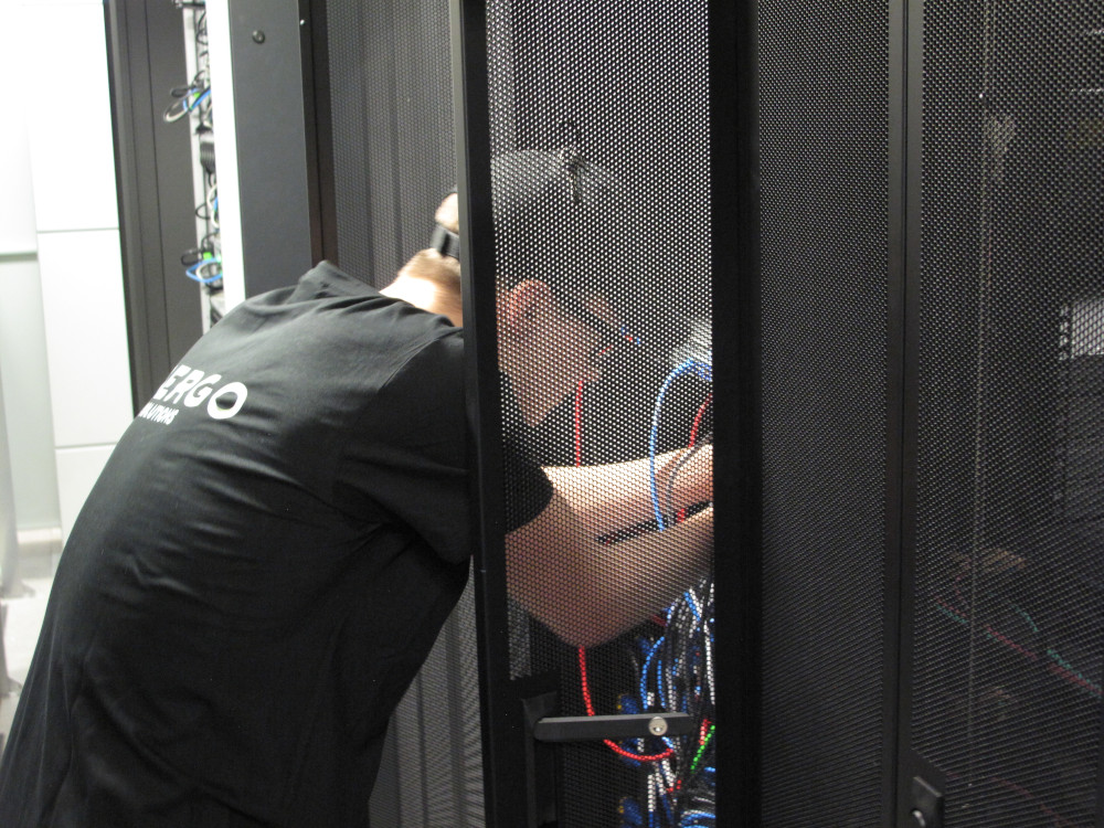 working in our data center