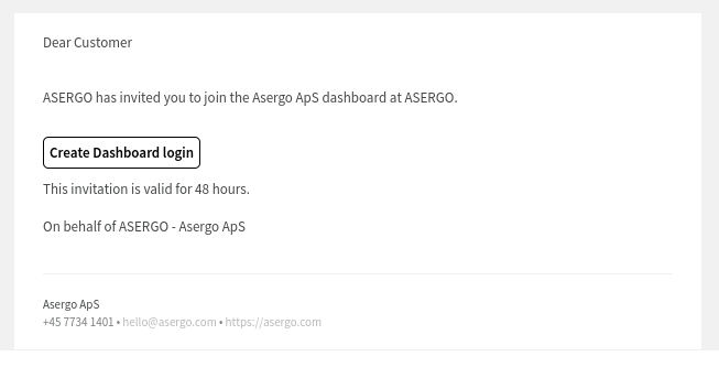 Create account