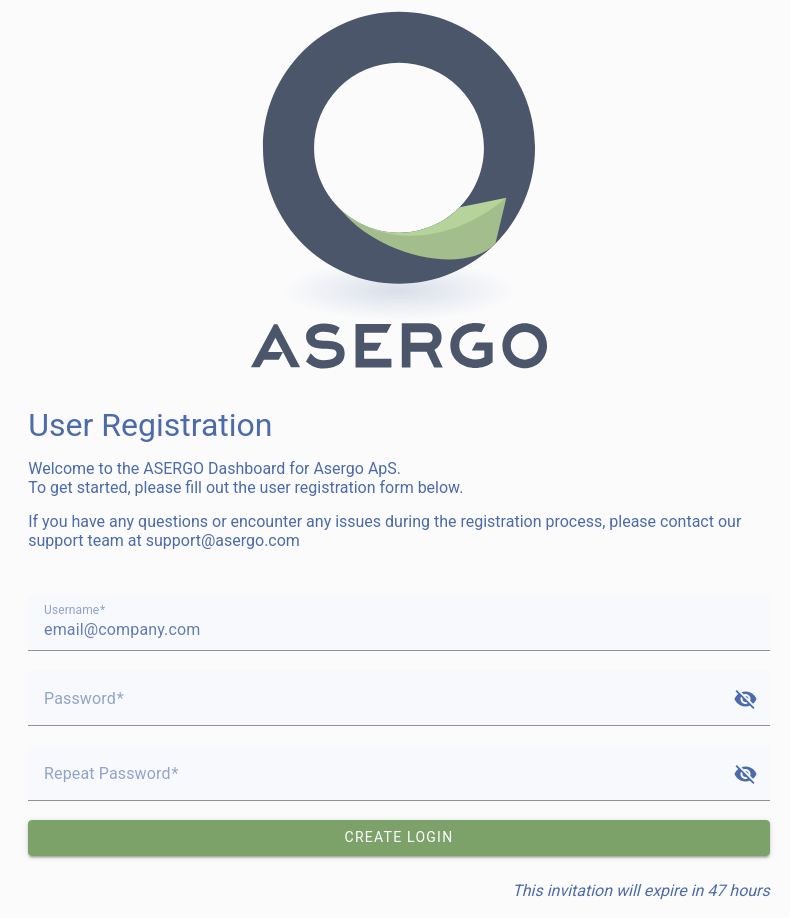 Create account